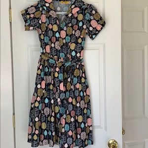 Bernie Dexter Lauren dress leaves print sz XS EUC